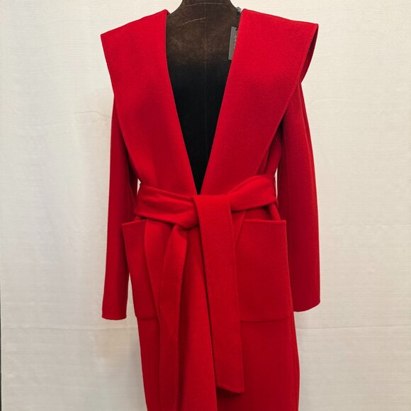 ELI TAHARI BEAUTIFUL KILM RED COAT - Picture 1 of 8